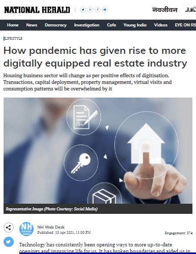 How pandemic has given rise to more digitally equipped real estate industry