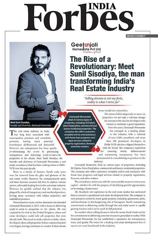 The Rise of a Revolutionary: Meet Sunil Sisodiya, the man transforming India's Real Estate Industry