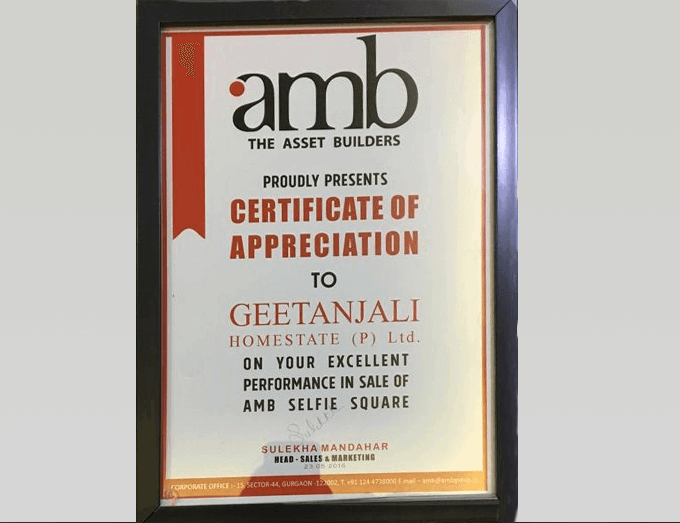 “Best Appreciation” By AMB  Group 2016