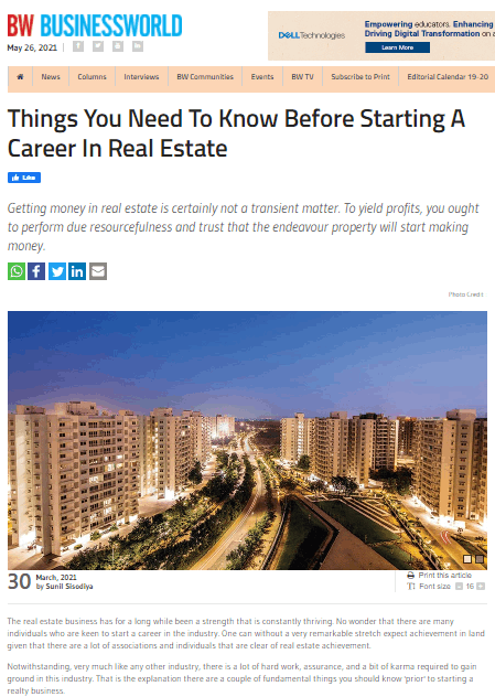 Things You Need To Know Before Starting A Career In Real Estate