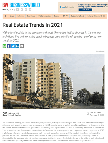 Real Estate Trends In 2021