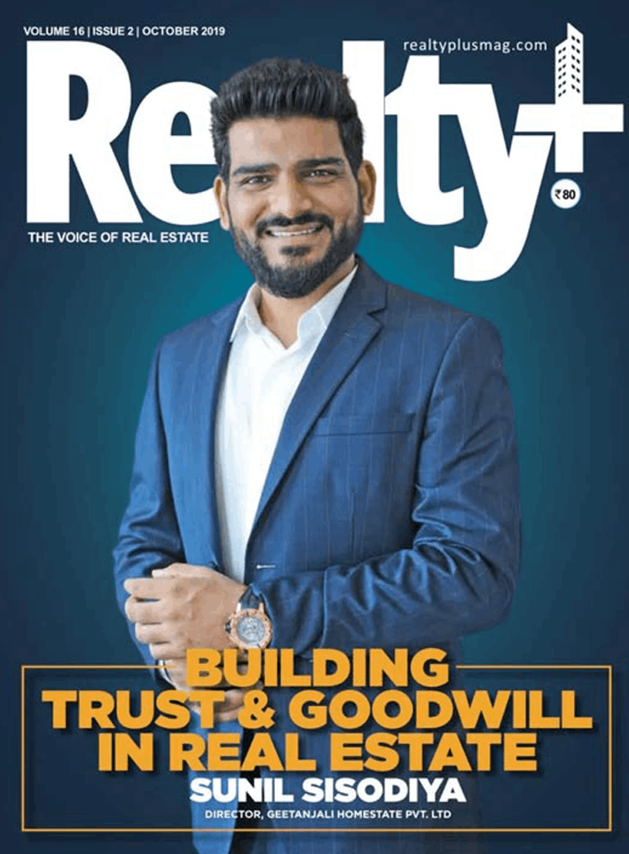 Feature on Cover Story of Realty Plus Magazine