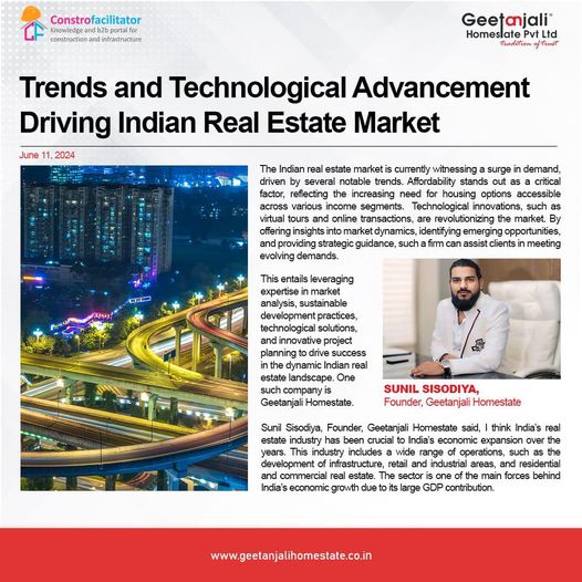 Trends and Technological Advancement Driving Indian Real Estate Market