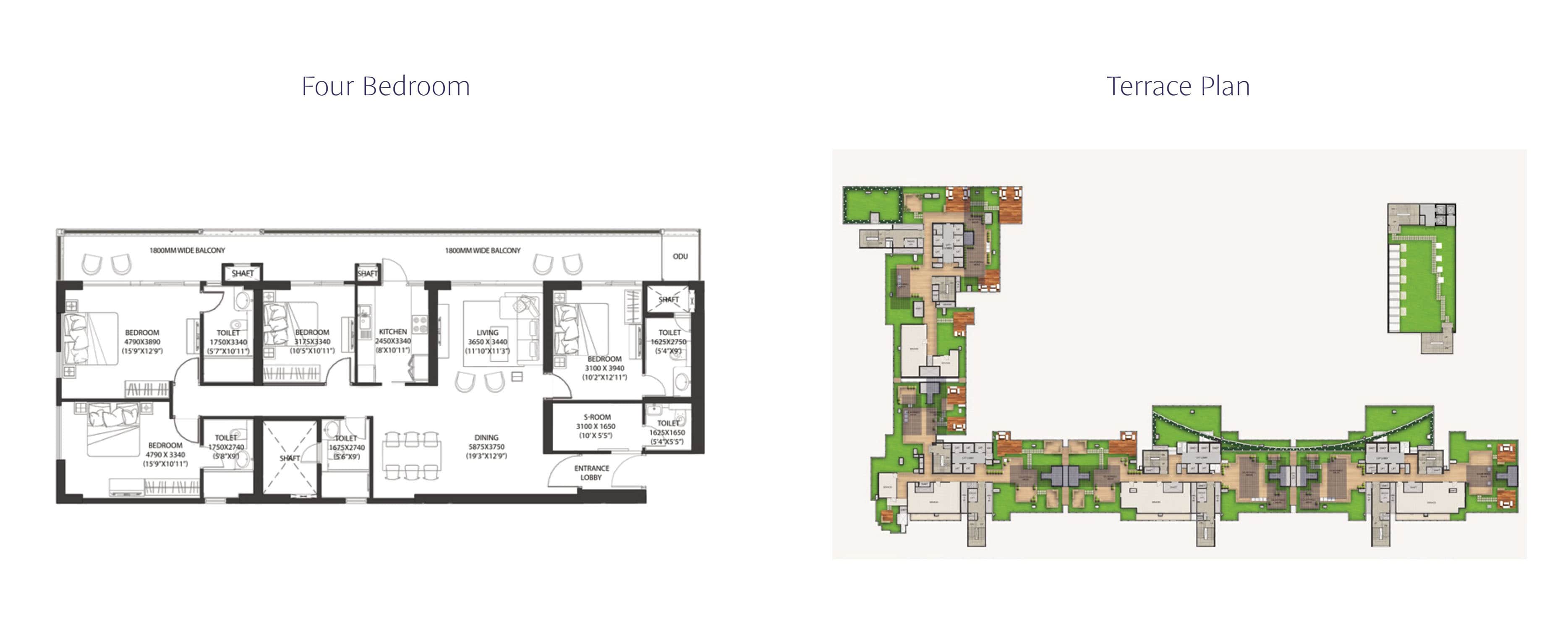DLF One Midtown - Typical Apartment Plan
