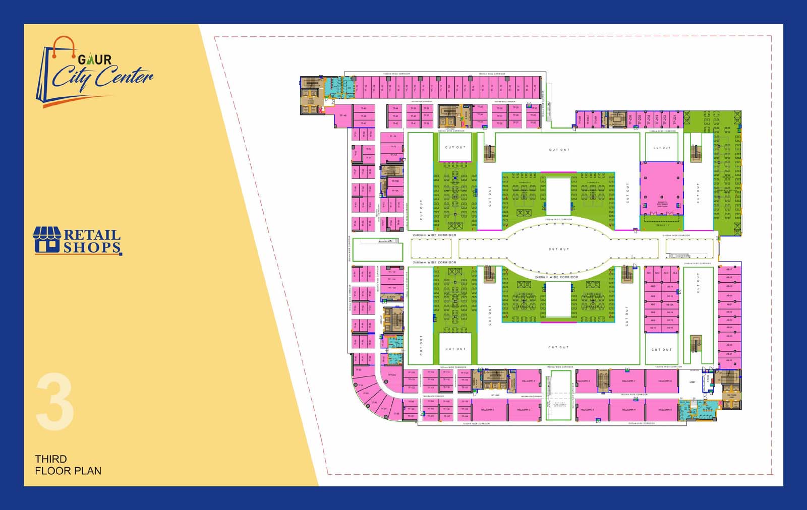 Gaur City Center - Floor Plan