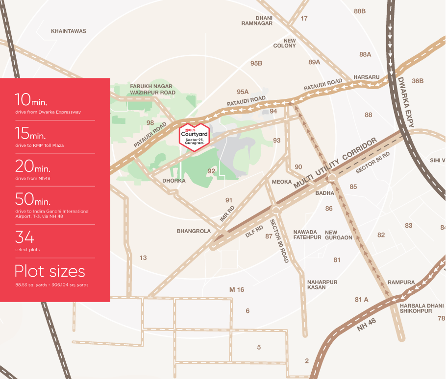 GLS Courtyard - Location Map