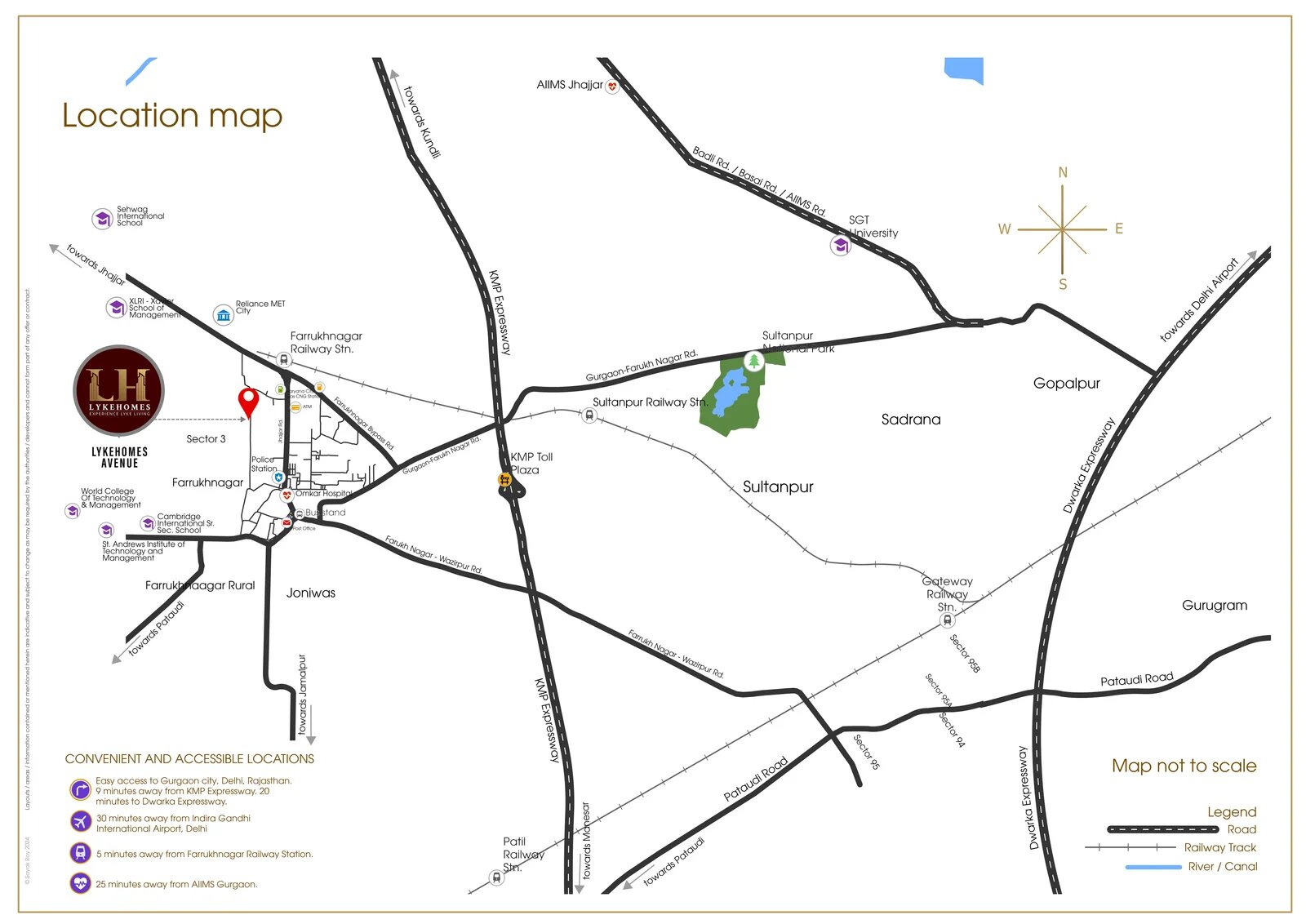 Lykehomes Avenue, Sector 3, Farukhnagar, Gurgaon - Site Plan