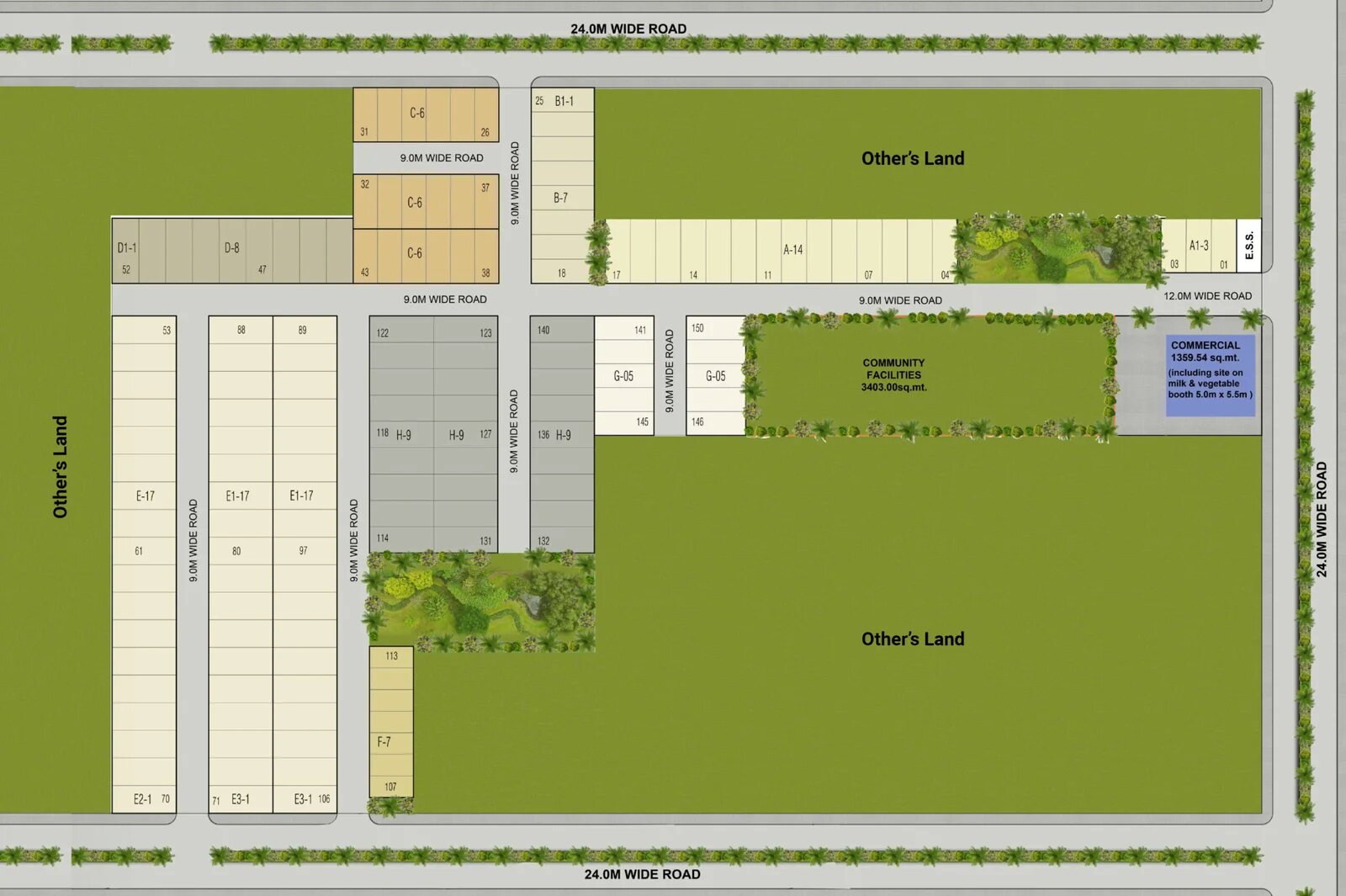 Lykehomes Avenue, Sector 3, Farukhnagar, Gurgaon - Site Plan