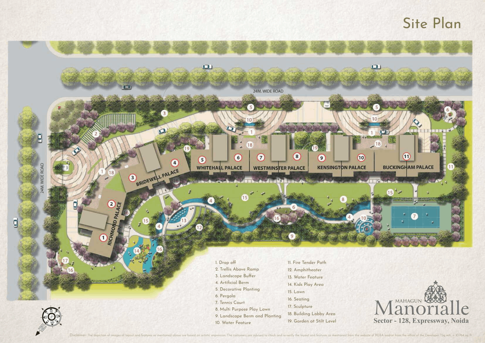 Mahagun Manorialle - Site Plan