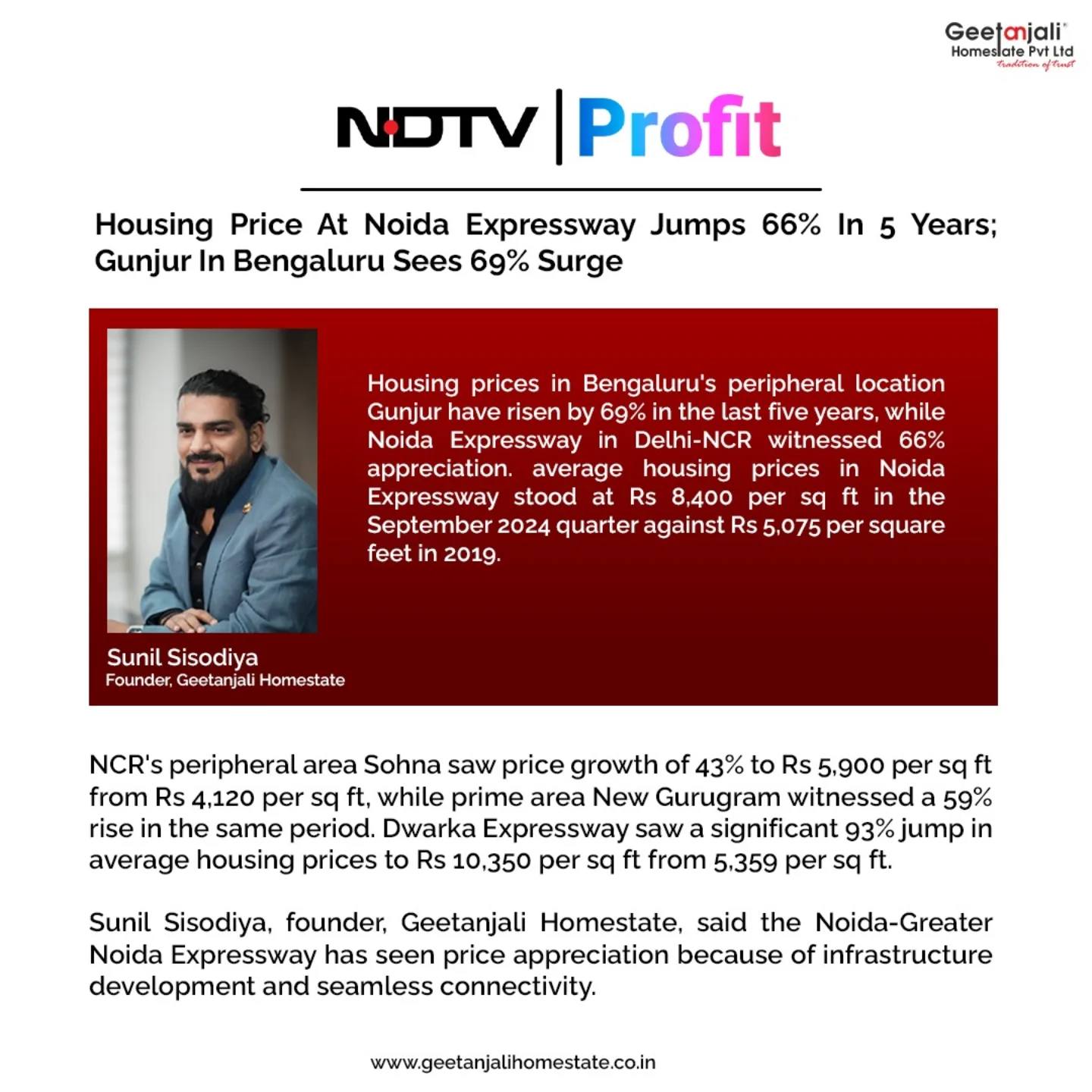 Housing Price At Noida Expressway Jumps 66% In 5 Years; Gunjur In Bengaluru Sees 69% Surge